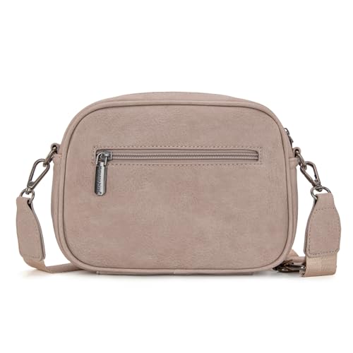 Image of Montana West Crossbody Bags for Women Cow Print Purse Triple Zip Shoulder Handbags with Wide Strap