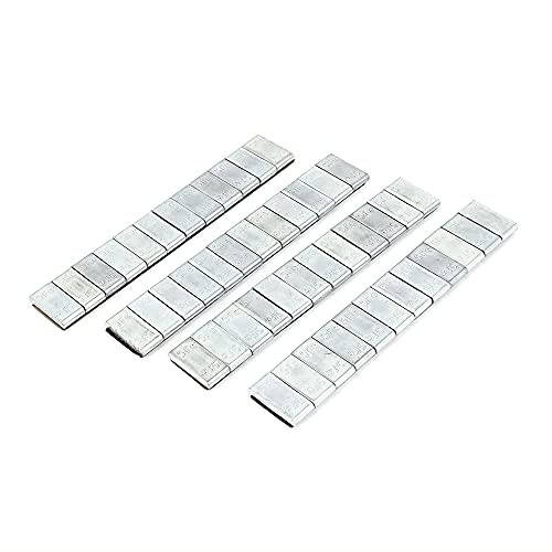 uxcell Car Type Wheel Balancing Weights Strip Sticker 4 Pcs Silver Tone