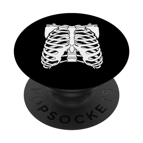 Ribcage Costume Funny Xray Halloween camiseta diseño hombres mujeres PopSockets PopGrip Intercambiable