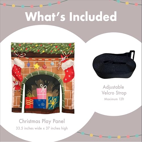 Image of Play Panel for Modular Play Couch Childrens Play Panel for Toddler (Sofa not Included) (Christmas Set)