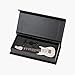 Dselvgvu Wooden Miniature Electric Guitar with Stand and Case Mini Musical Instrument Electric Guitar Replica Collectible Figurines Model Home Decoration Display Ornament (White, 5.49