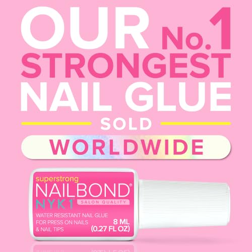 NYK1 Super Strong Nail Glue for Press On Nails, Nail Tips & Acrylics 8ml - image 2