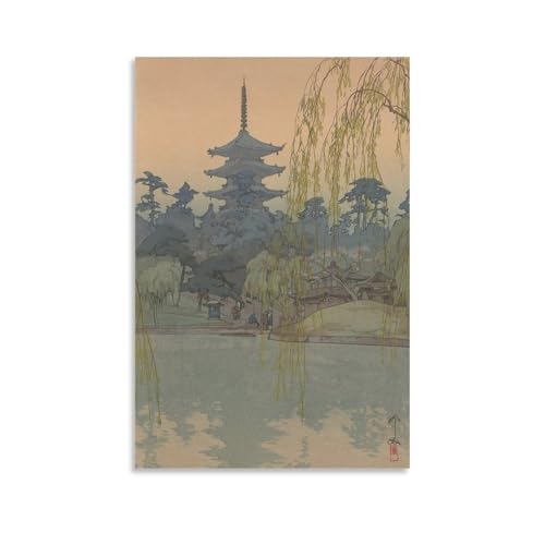 吉田博 風景1ポスター ホーム装飾 パネル 壁アート 現代壁掛け 絵画 版画 芸術作品 インテリア20x30inch(50x75cm)