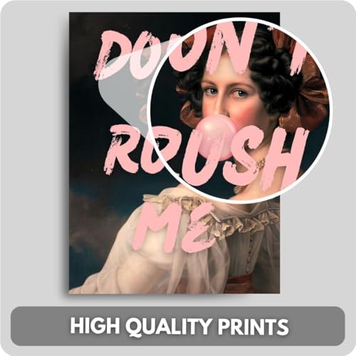 Image of 40-Piece Aesthetic Mini Poster Set (15x10 cm) - Vintage Art with Modern Quotes | Cute Aesthetic Wall Collage Kit for Room Decor, Dorm, Bedroom, Girls | Cottagecore, Y2K, Feminist Vibe (A 006)