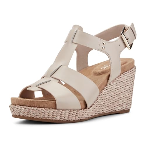 Sandale cale Femme Rockport en cuir souple avec talon compensé confortable pour l'été