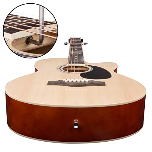 Image of JUAREZ Arpeggio 39 Inch Acoustic Guitar Kit, JRA39SR-NAT Spruce Top, Rosewood Fretboard & Bridge, Truss Rod, Chrome Die Cast Machine Tuners, Natural