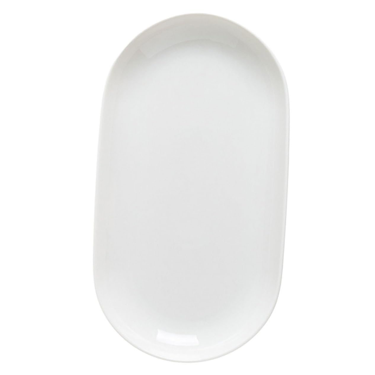 OUNONA Ceramic Oval Serving Plate Food Dish for Snacks Desserts and Fish Smooth Surface Easy to Clean for Parties and Family Gatherings