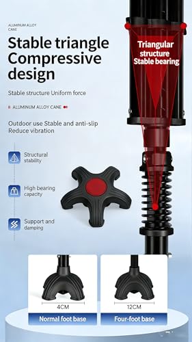 Muleta de rodilla – Ayuda ergonómica de movilidad con rodilleras de seguridad, soporte de aluminio ligero para lesiones de una sola pierna