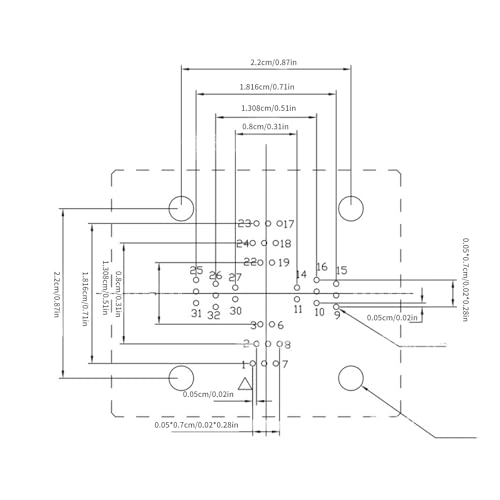 Enchufe de combustión QFP32 de 0,5 mm para el desarrollo eficiente de hardware electrónico. 4