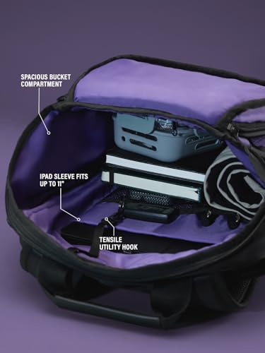 Image of The Souled Store Marvel Black Panther: Tactical Backpack | 22L Laptop Bag (Fits 16 Inch) | Water-Resistant Polyester with Reflective Badge & Luggage Strap
