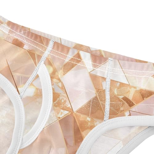 KLL Rose Gold Abstract Metallic Toddler Boys Comfort Underwear Briefs Breathable Undies4