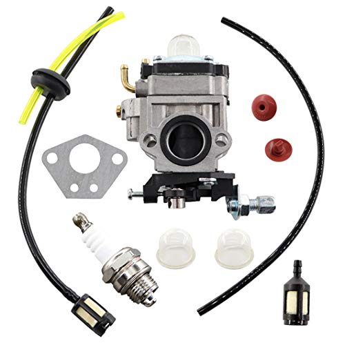 MCHNIC Kit de carburador para Florabest FBS 43 A1, FBK 4 B2 4 en 1 / Parkside PBK 4 A1, PBS 2 A1 Desbrozadora