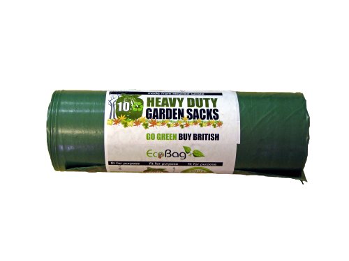 100Litre,10 Heavy Duty Garden Sacks Bags-Made from Recycled Waste - ECOBAG