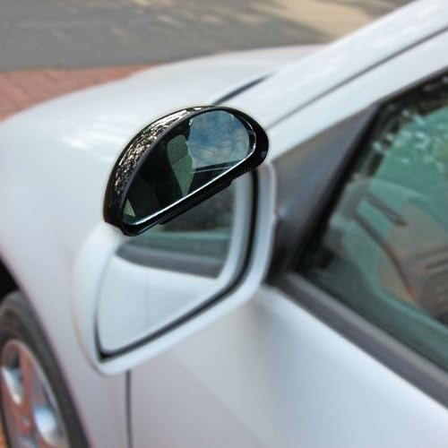 RECAMBO Zusatzspiegel außen Weitwinkel 1x Schwarz Modell FXM12 Aufsatz für Fahrschule/Training Blind Spot und toter Winkel am Fahrzeug - universal - schnelle Montage - robust - Außen-Spiegel
