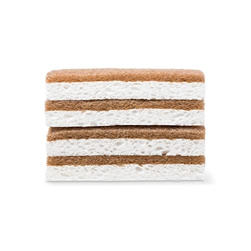 Full Circle Esponja antiarranhões em casca de nogueira, embalagem com 3