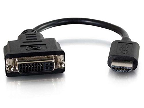 C2G DVI to HDMI Cable, HDMI Adapter, Dongle, Black, Cables to Go 41352