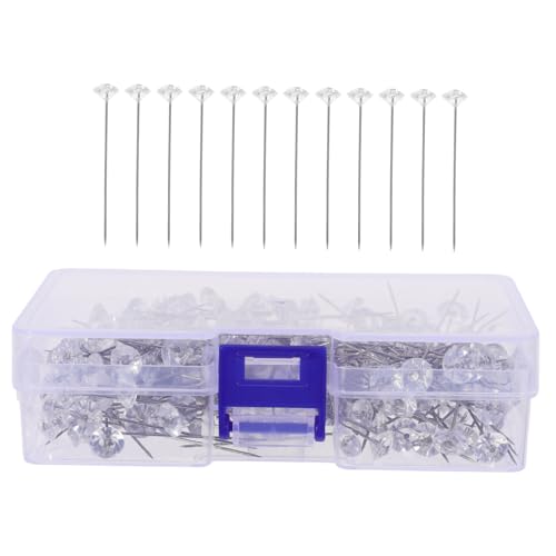 Cabilock 200pcs Elegant Rhinestone Wedding Corsage Decorative Hair for Flower Arrangements DIY Boutonniere Set for Wedding Supplies