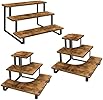 Amazon.com: ELITEROO 3 Tier Wooden Display Riser Stand, Portable ...