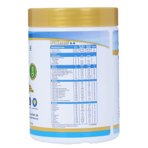PENTASURE 2.0 High Protein High Calorie Vanilla flavour - Pack of 400gm - Image 4