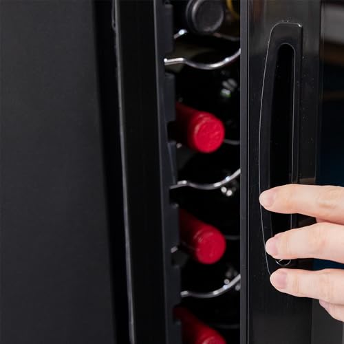 Cecotec Vinoteca 34 botellas Bolero grandsommelier 34030 black compressor, 80 L, Enfriamiento por compresor, Temperatura regulable de 5 a 18ºC, Control táctil, Display, LED interior. - imagen 9