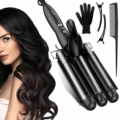 Yostyle Rizador Triple Cerámica Ondas Naturales Suaves