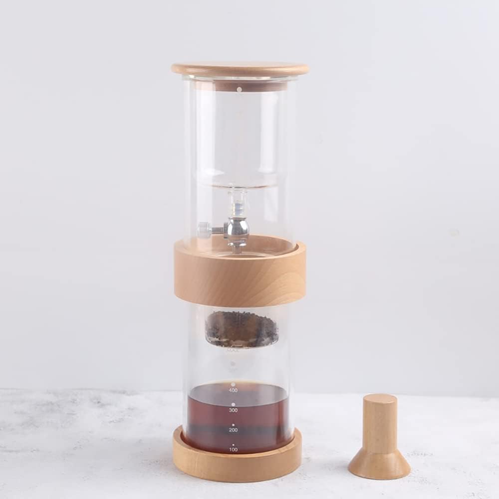 Cold Brew Coffee and Tea Maker,Drip Iced Coffee Brew Maker,500 ML Glass Iced Coffee Brewer for Home and Office