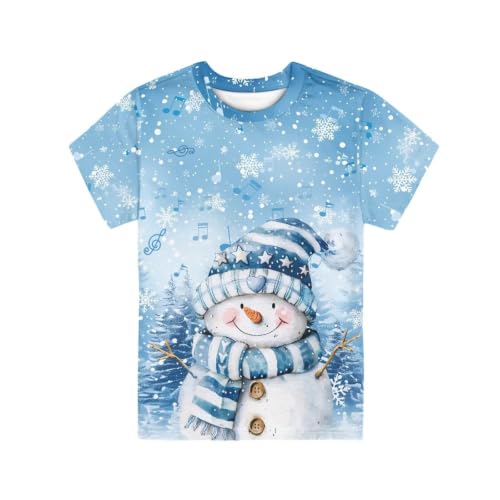 Image of Renewold Kids Novelty T-Shirt for Girls Boys Short Sleeve Crewneck Summer Tee Soft Breathable Graphic Shirt for Age 2-16