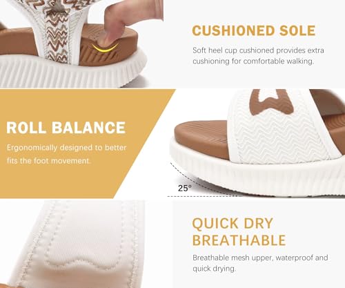 Image of KuaiLu Womens Orthopedic Recovery Walking Arch Support Sandals Cushion Foam | Ladies Sport Thick Athletic Outdoor Hiking Water Sandles Adjustable Strap Sandals with Comfortable Plantar Fasciitis