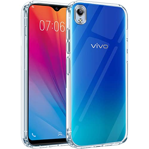 Image of Jkobi Back Cover Case for Vivo Y90 (Silicone Crystal Clear | Pure Camera Protection | Soft and Flexible for Charger and Headphone sockets | Shockproof Bumpers | Transparent)