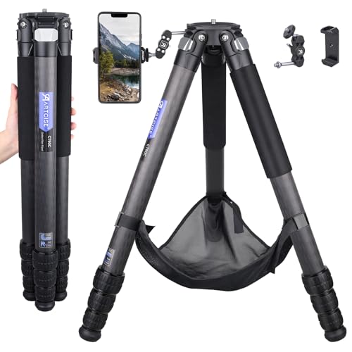 ARTCISE 40mm Max Leg Tube Carbon Tripod 63.6in/162cm
