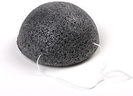 Konjac face sponge Charcoal, 100% Natural, Exfoliating, Face Sponge, Beautiful Skin
