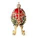 Produktbild QIFU Schmuckkästchen im Vintage-Stil, handbemalt, Fabergé-Ei-Stil, mit Scharnier, einzigartiges Geschenk für Heimdekoration, dekoratives Ornament für Ihre Sammlung