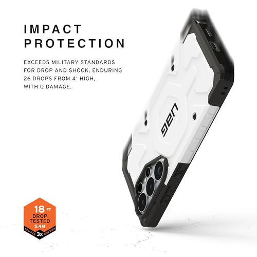 Image of Urban Armor Gear UAG Designed for Galaxy S26 Ultra 5G Case, Pathfinder - Compatible with Magnetic Charging Armor Shell Impact-Resistant Rugged Military Drop Tested Protective Cover - White