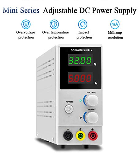 HAHMHO DC Bench Power Supply, DC Power Supply Variable Adjustable,0-30V / 0-10A Adjustable Switching Regulated Power Supply Digital, for lab Equipment Repair