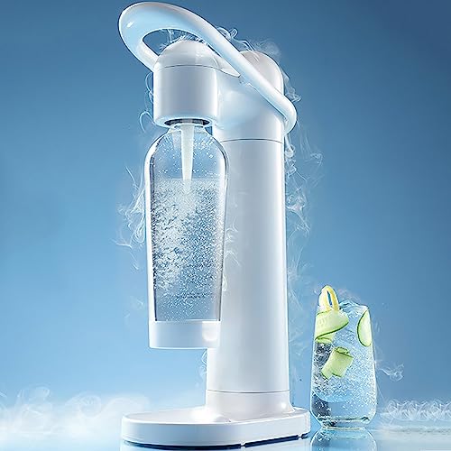 Máquina Transmisión Refrescos, Fabricante Agua con Gas con Botella Agua De 1 L, 3 Segundos para Hacer, Material ABS Respetuoso con El Medio Ambiente | Protección Válvula Doble