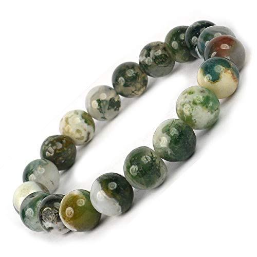 Image of Reiki Crystal Products Certified Natural Crystal Stone Round 10 mm Beads Bracelet for Men & Women | Reiki Charged Gemstone Jewellery Bracelet | Multiple Stone Variants Available
