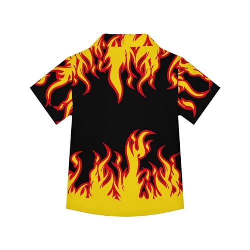 Pinupub Boys Hawaiian Shirt Cute Print Summer Short Sleeve Casual Button Down Aloha Shirts2