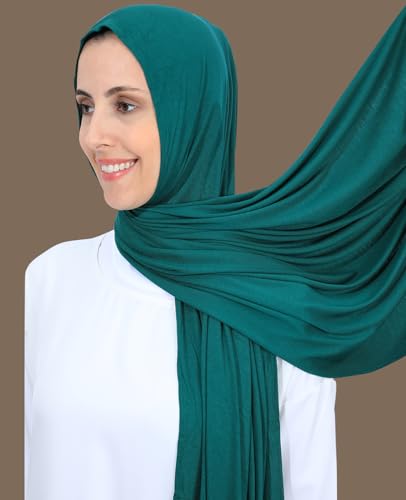 Non-See Through Instant Jersey Cotton Hijab Scarf for Women, Ready to Wear Muslim Head Scarf3