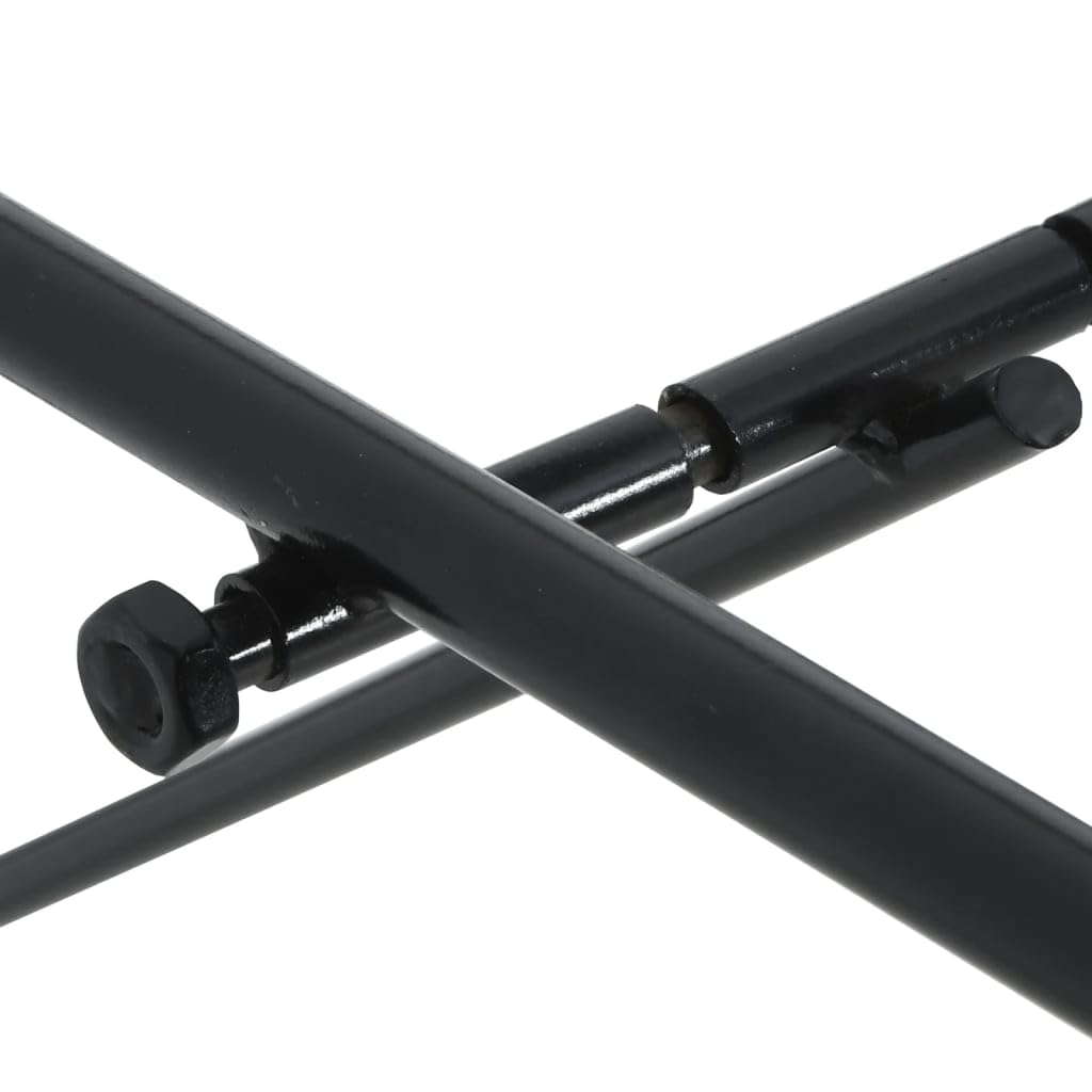 vidaXL Soporte de silla montura de pared plegable hierro negro, portasillas de montar, soporte para silla de montar, soporte para silla de montar portátil