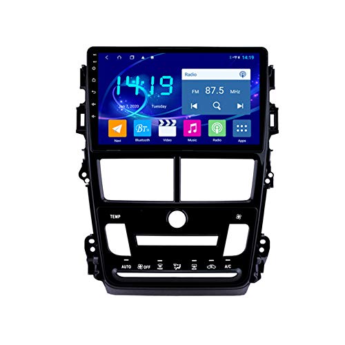 Android 8 Autoradio Doppel DIN Stereo für Toyota Vios Yaris Automatic 2018 unterstützt GPS Navigation SWC Auto Radio Audio Video WiFi,4 cores