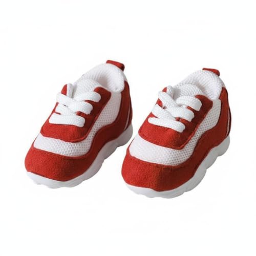 Chaussures de poupée sport miniatures en résine rouge pour collectionneur et jeu