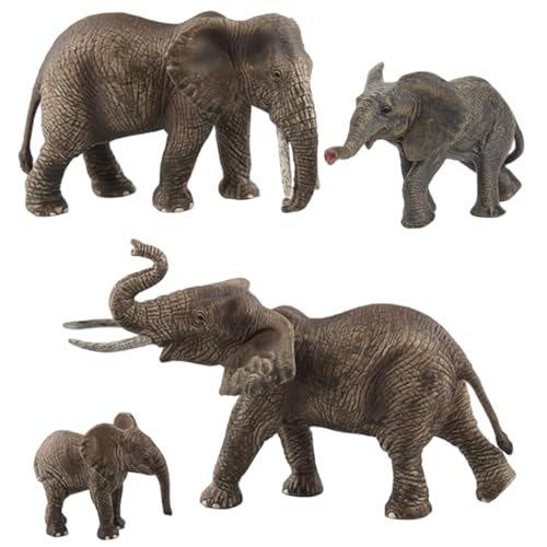 Jouets d'éléphant de collection | Figurines d'animaux africains pour ornement