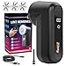 Ziitty Rasoir Anti Bouloche Électrique Écran LCD, Rechargeable Câble Type-C, 3 Niveaux de Puissance Réglables, Tête à 6 Lames Fraise à Peluches, Idéal Vêtements Canapés Couvertures Rideaux Noir