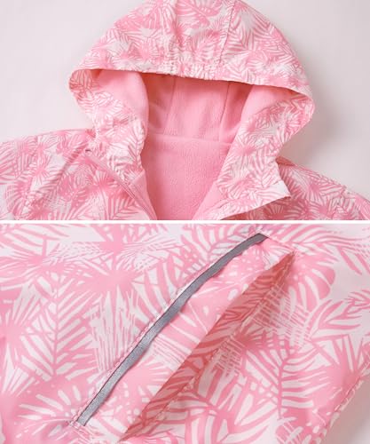 M2C Boys Girls Rain Jacket Lightweight Hooded Fleece Lined Raincoat4
