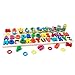 GETIANLAI 4-in-1 Wooden Blocks Puzzle Board Set Alphabet ABC, Numbers and Letters for Toddlers Preschool Teaching Early Education Toy