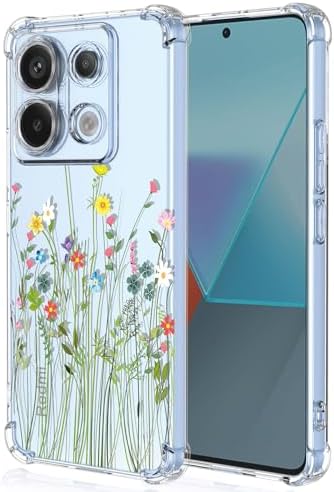 Cover PC + TPU Viola Cover Per Xiaomi Mi 13T / 13T Pro 5G, Trasparente PC Rigido Custodia Elegante E Resistente
