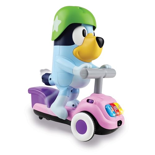 VTech - Moto Scooter de Bluey, Patinete Interactivo Educativo, Juguete niños +3 años, Versión ESP