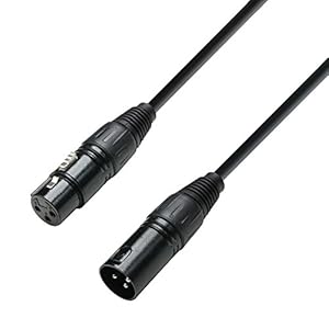 Adam Hall Cables DMX-kabel 50cm XLR (m) naar XLR (f) 0,5m
