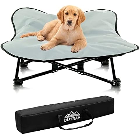 Tragbares erhöhtes Hundebett, zusammenklappbar, für drinnen und draußen Cover