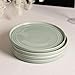 Stone Lain Claire 8-Piece Dinner Plate Set Stoneware, Plates, Dishwasher and Microwave Safe, Dish Set for 8, Green